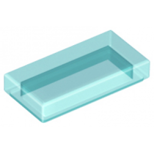 Tegel 1x2 Trans Light Blue